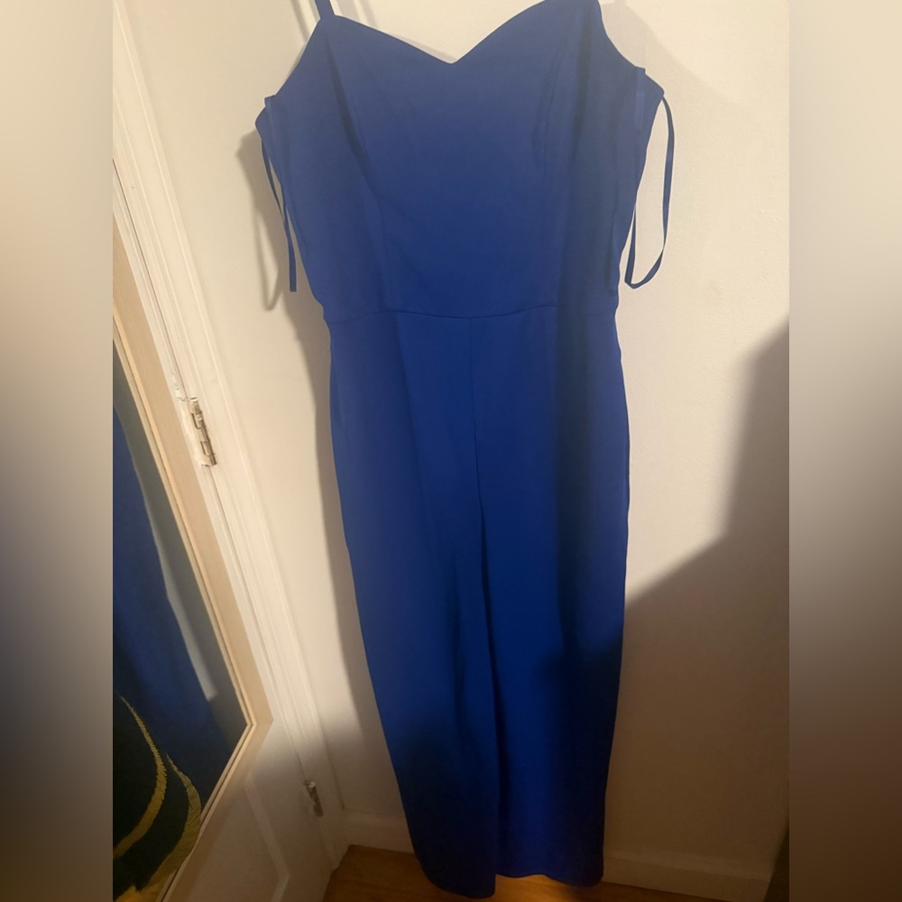 Elegant Blue Women's pants suit
